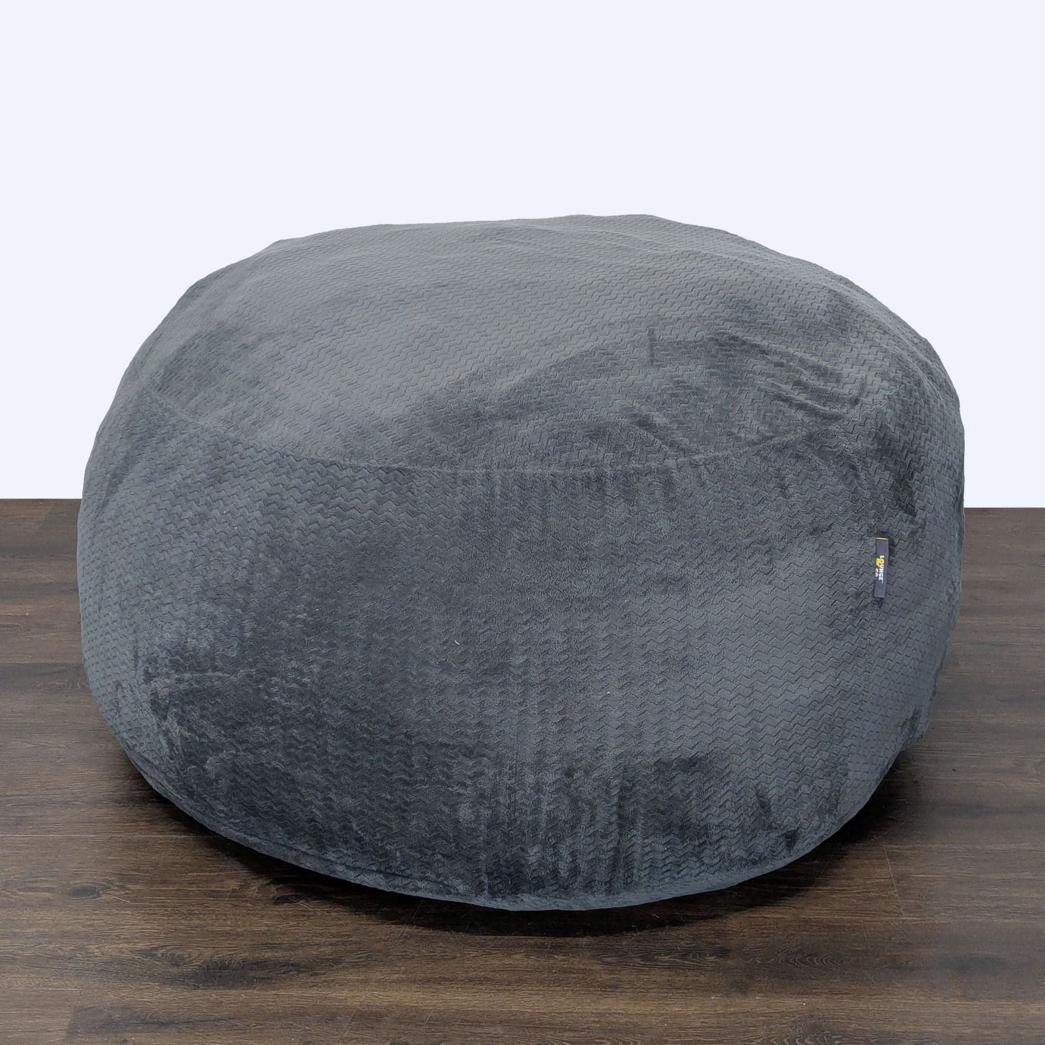 Lounge & Co. Soft Gray Bean Bag Chair - Comfortable and Plush Seating - Thumbnail 3
