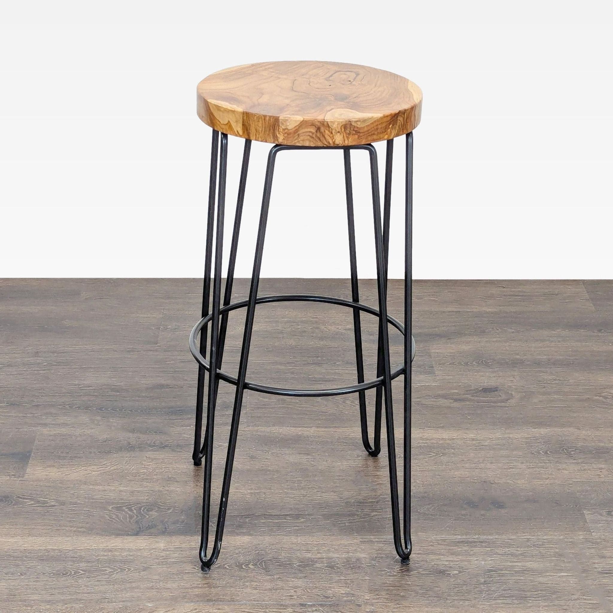 Crate & Barrel Hairpin Leg Stool - Thumbnail 3