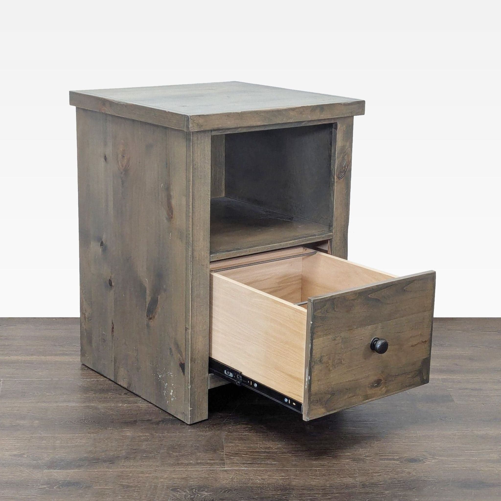 Legends Furniture Joshua Creek Wooden File Cabinet with Drawer and Open Shelf - Thumbnail 2