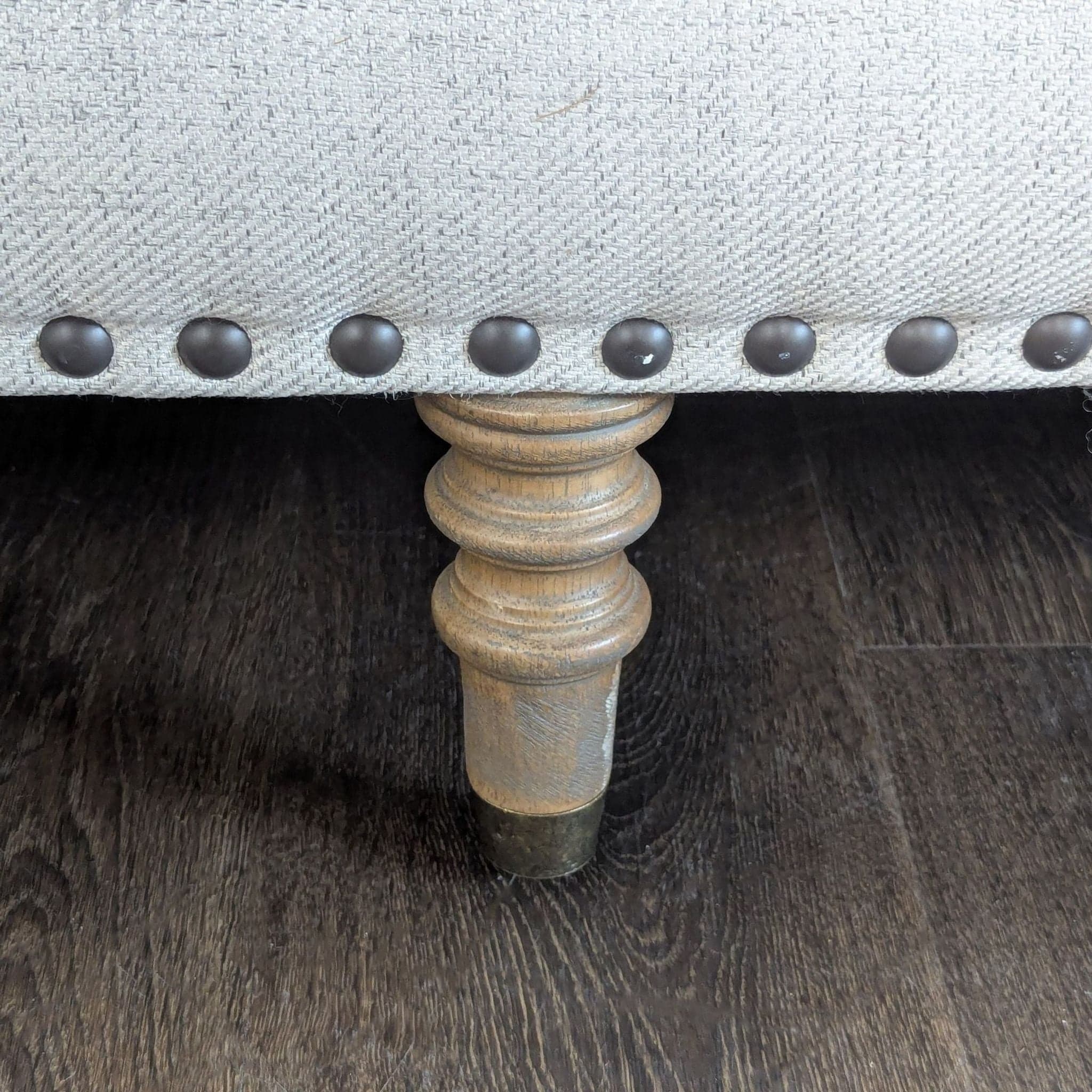 Pottery Barn Tallulah 3-Seat Neutral Sofa with Wooden Legs - Thumbnail 8