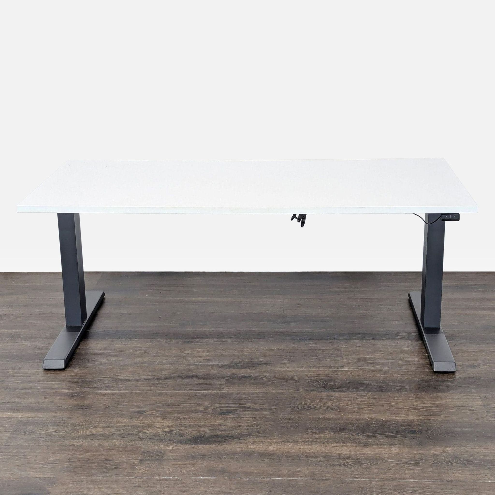 Steelcase Migration Electric Height Adjustable Desk with White Top - Image 1