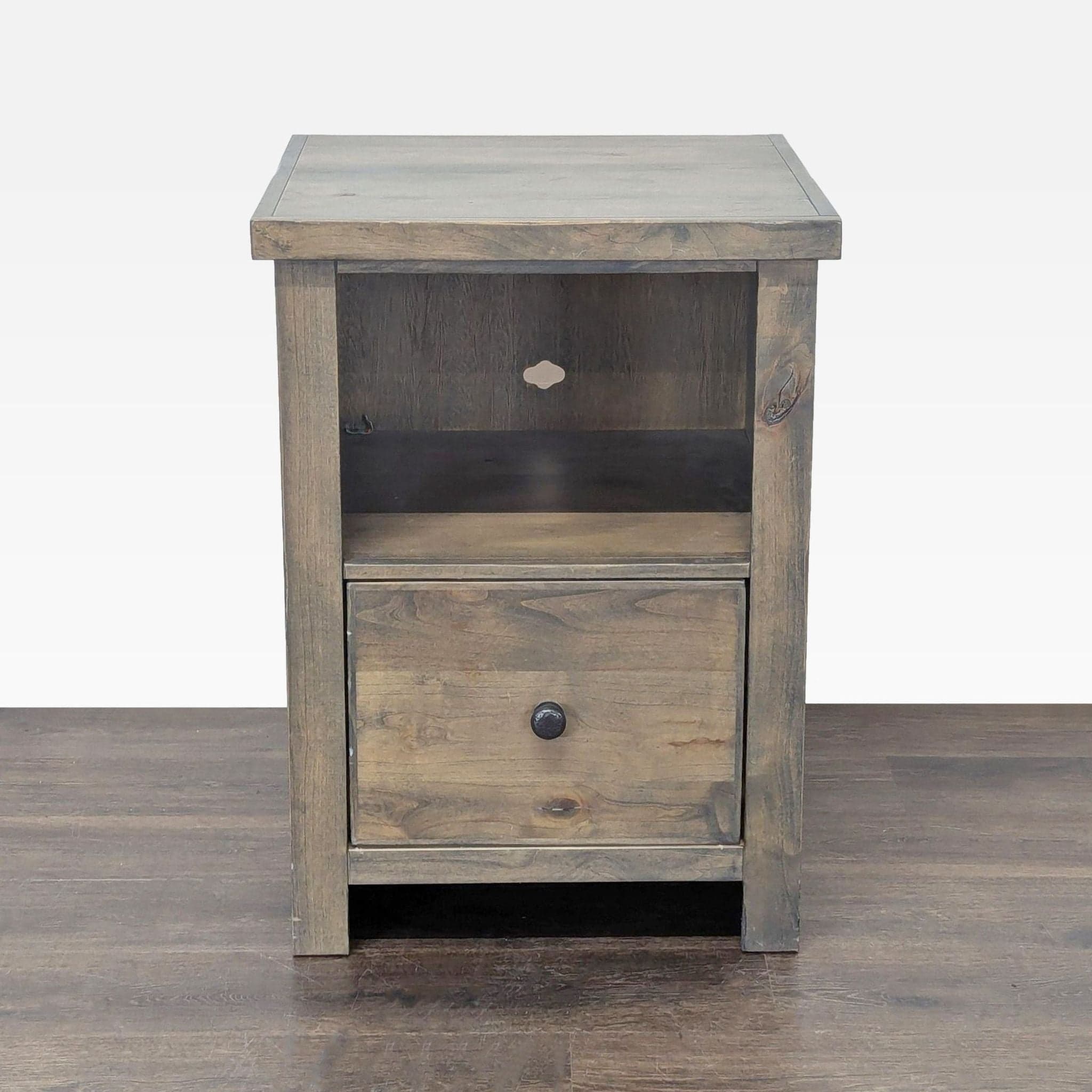 Legends Furniture Joshua Creek Wooden File Cabinet with Drawer and Open Shelf - Image 1