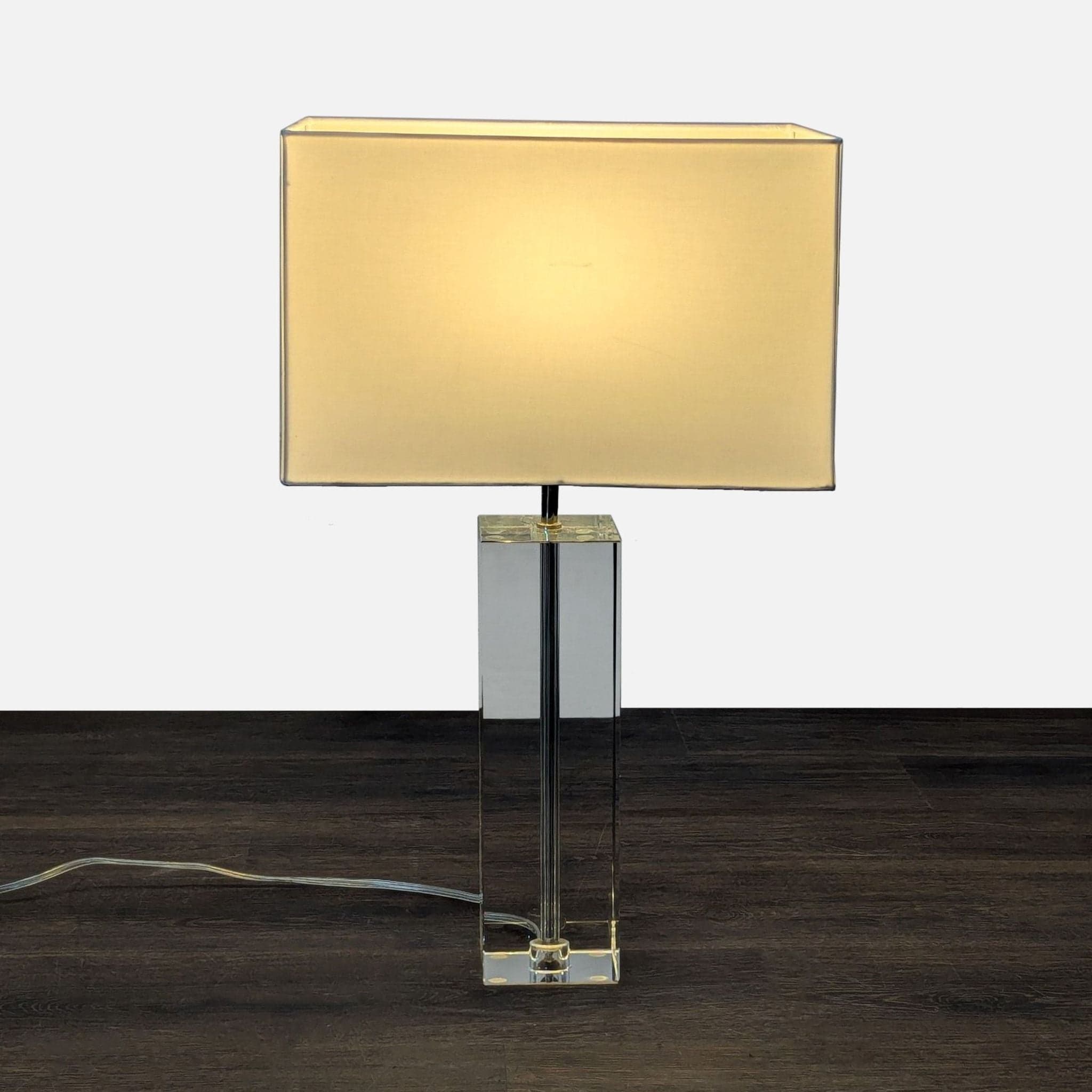 Room & Board Modern Square Crystal Table Lamp - Thumbnail 5