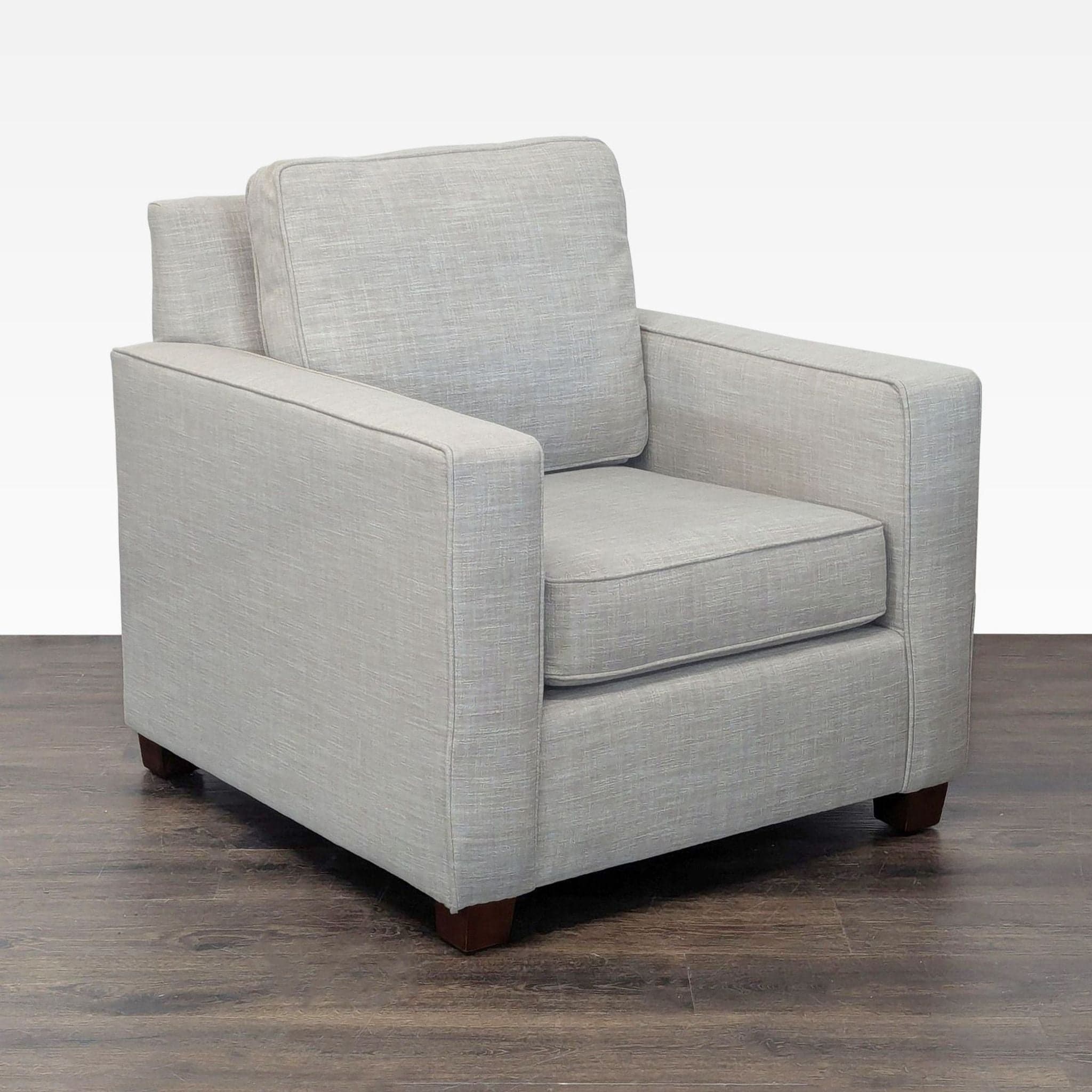 West Elm Henry Modern Lounge Armchair – Comfortable and Stylish Seating - Thumbnail 2
