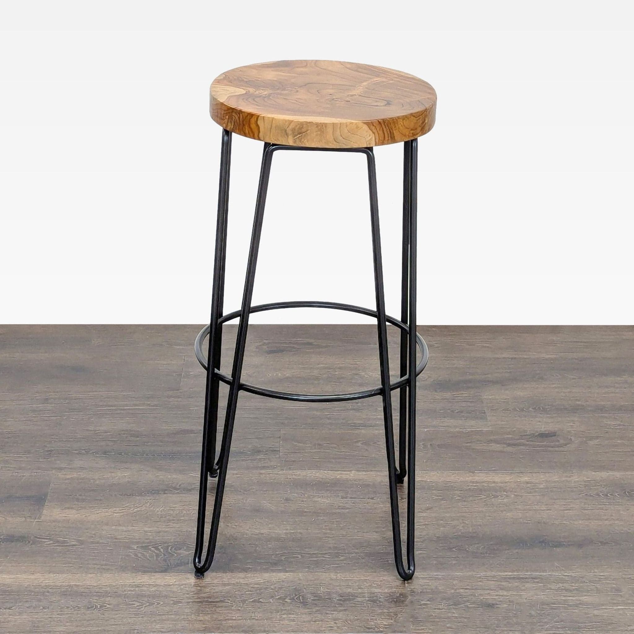 Crate & Barrel Hairpin Leg Stool - Thumbnail 2