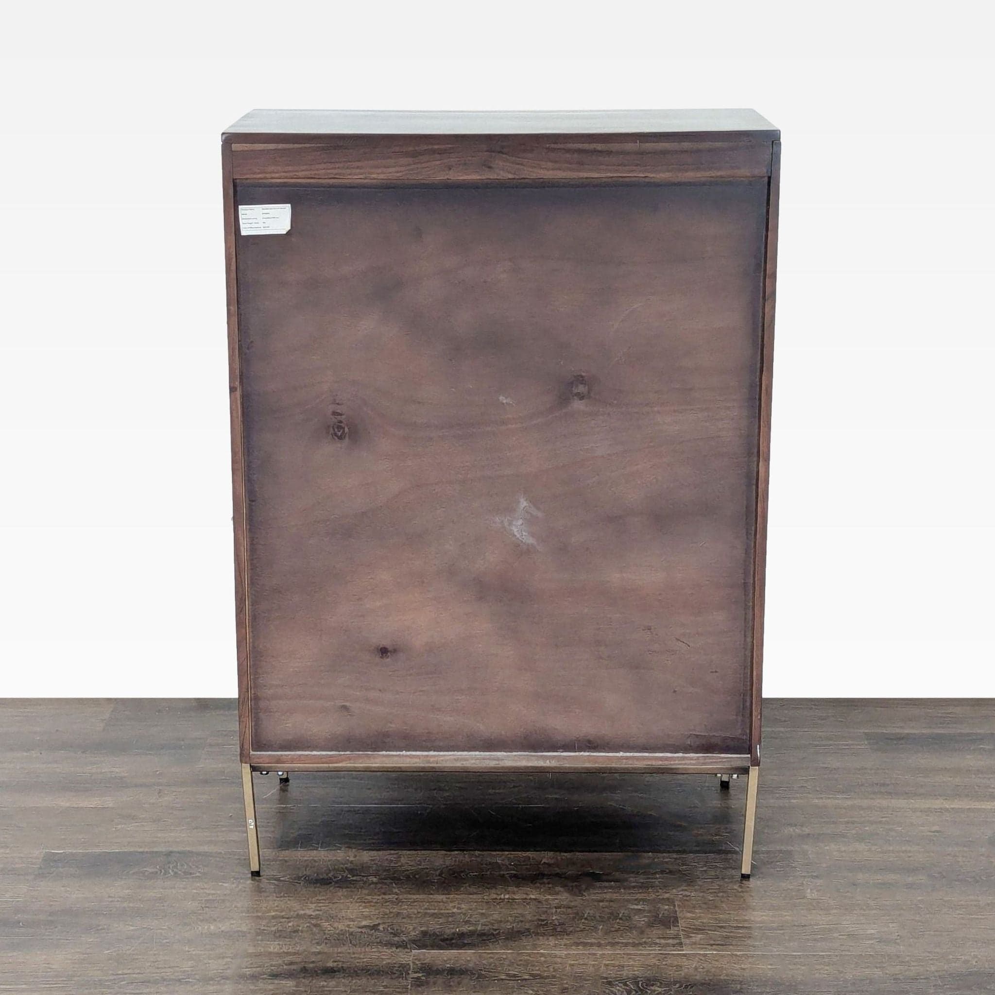 West Elm Decker Modern Dresser with Brass Patterned Drawers - Thumbnail 4