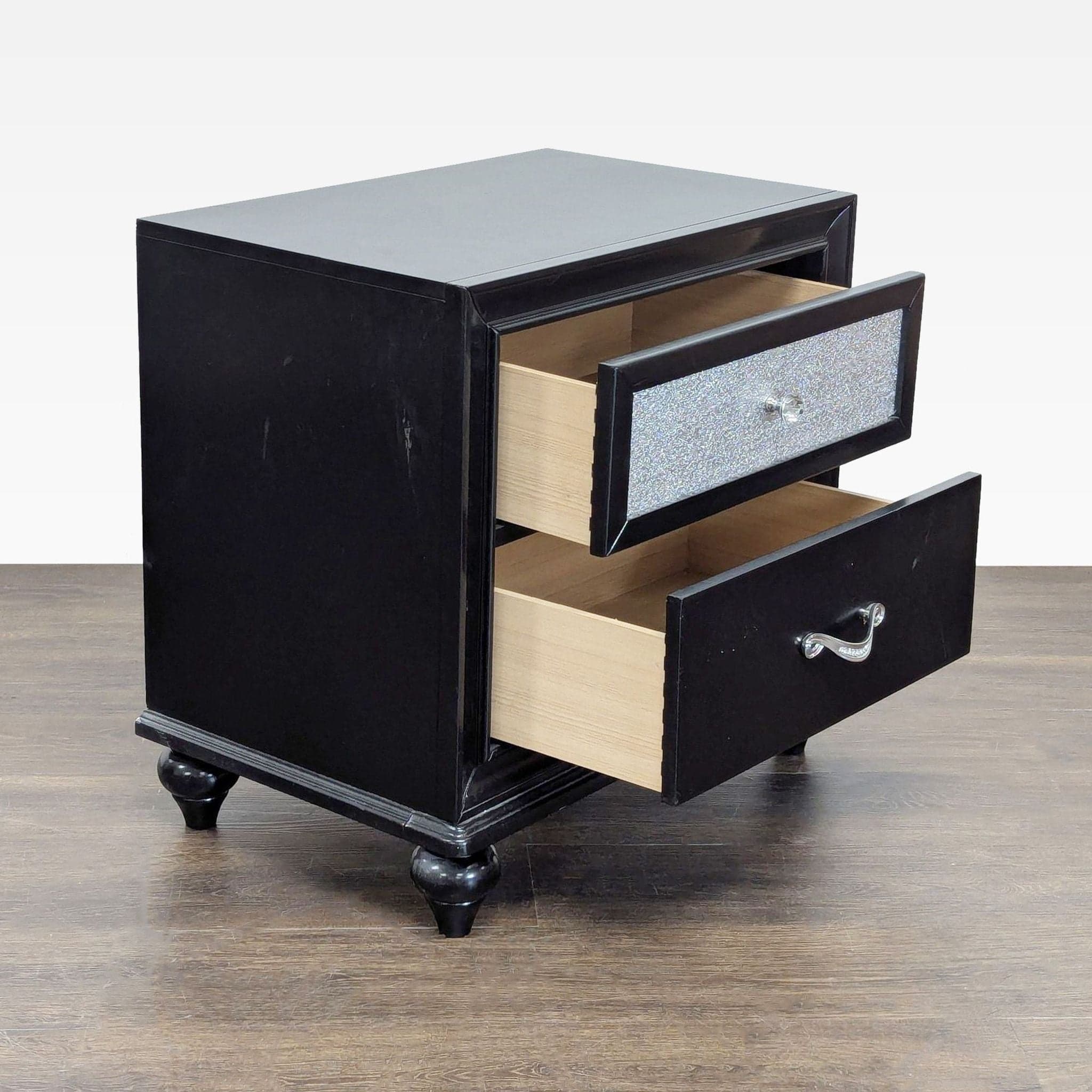 Coaster Barzini Two Drawer Nightstand - Thumbnail 2