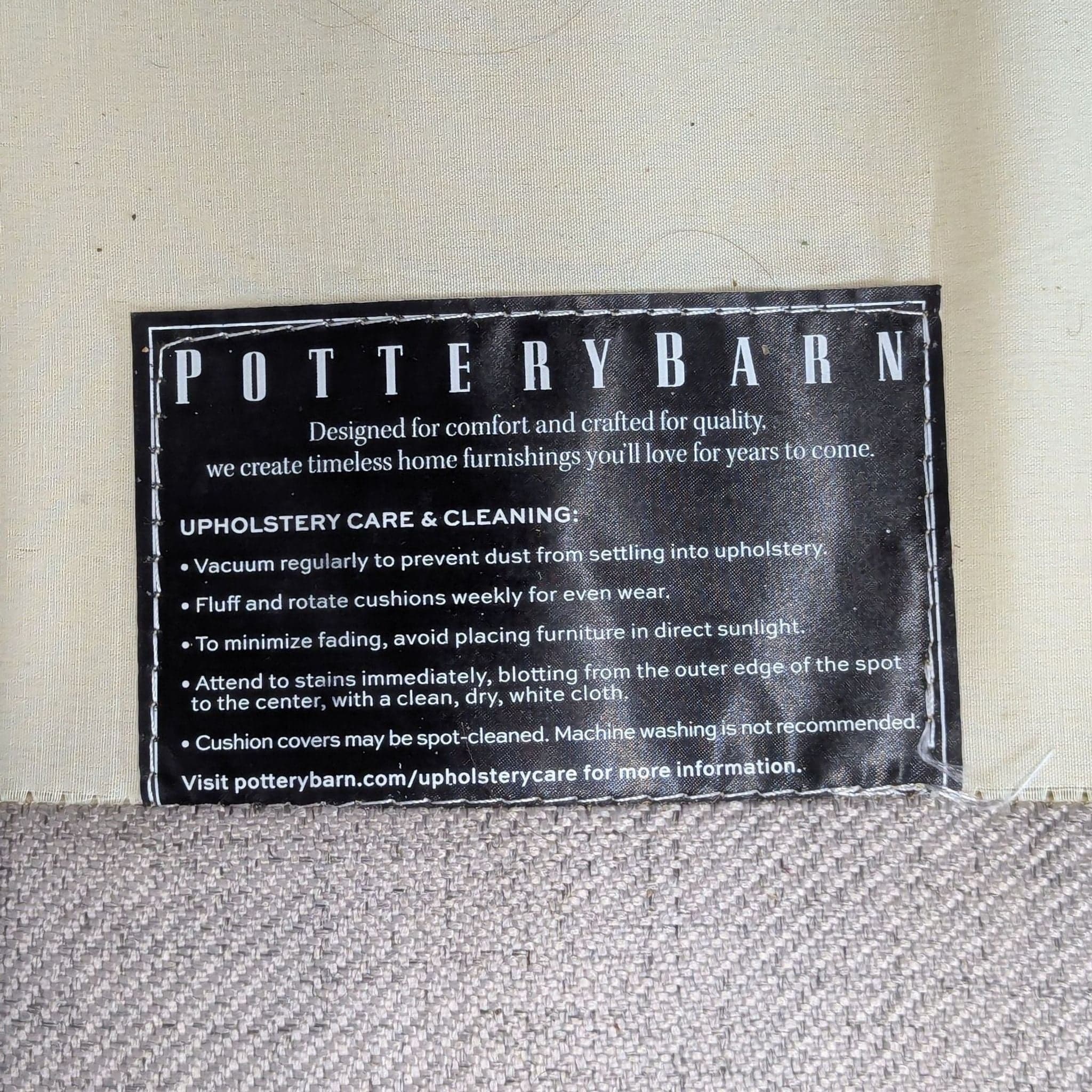 Pottery Barn Tallulah 3-Seat Neutral Sofa with Wooden Legs - Thumbnail 9