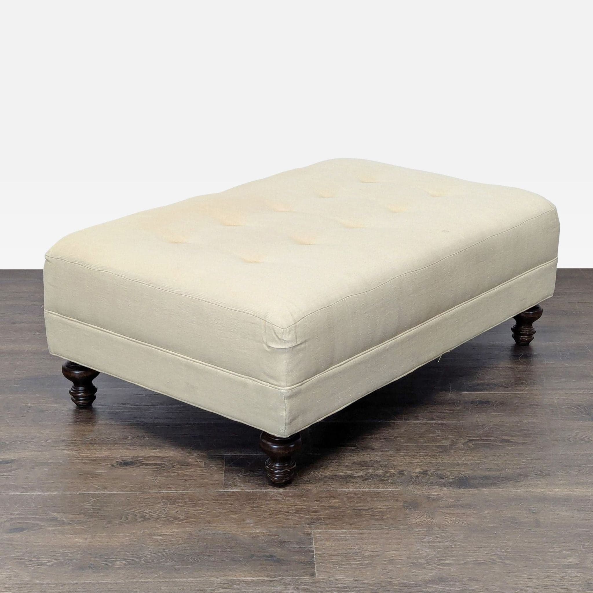 Pottery Barn Mitchell Gold + Bob Williams Tufted Ottoman/Coffee Table - Thumbnail 4