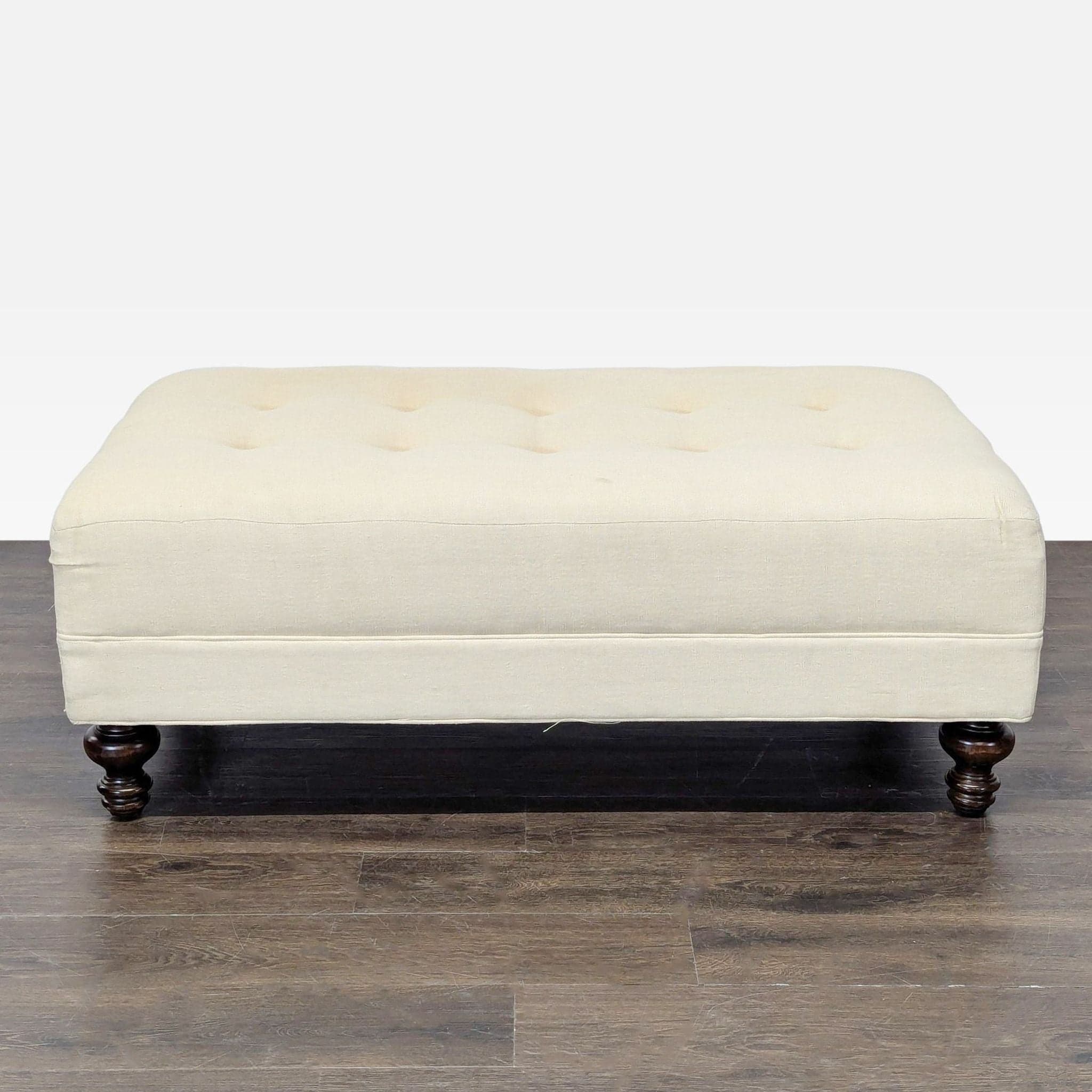 Pottery Barn Mitchell Gold + Bob Williams Tufted Ottoman/Coffee Table - Thumbnail 2