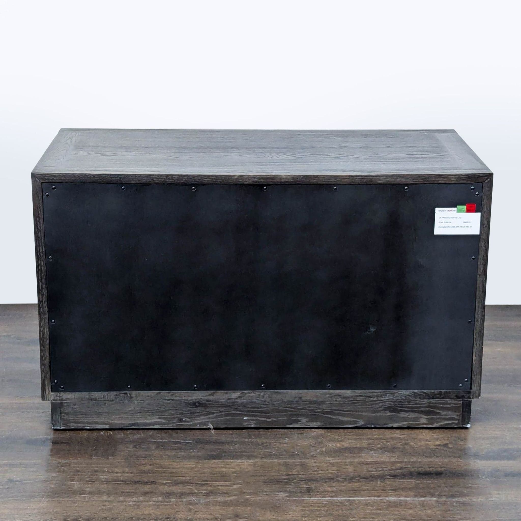 Restoration Hardware Large Two Drawer Nightstand with Chevron Pattern - Thumbnail 5