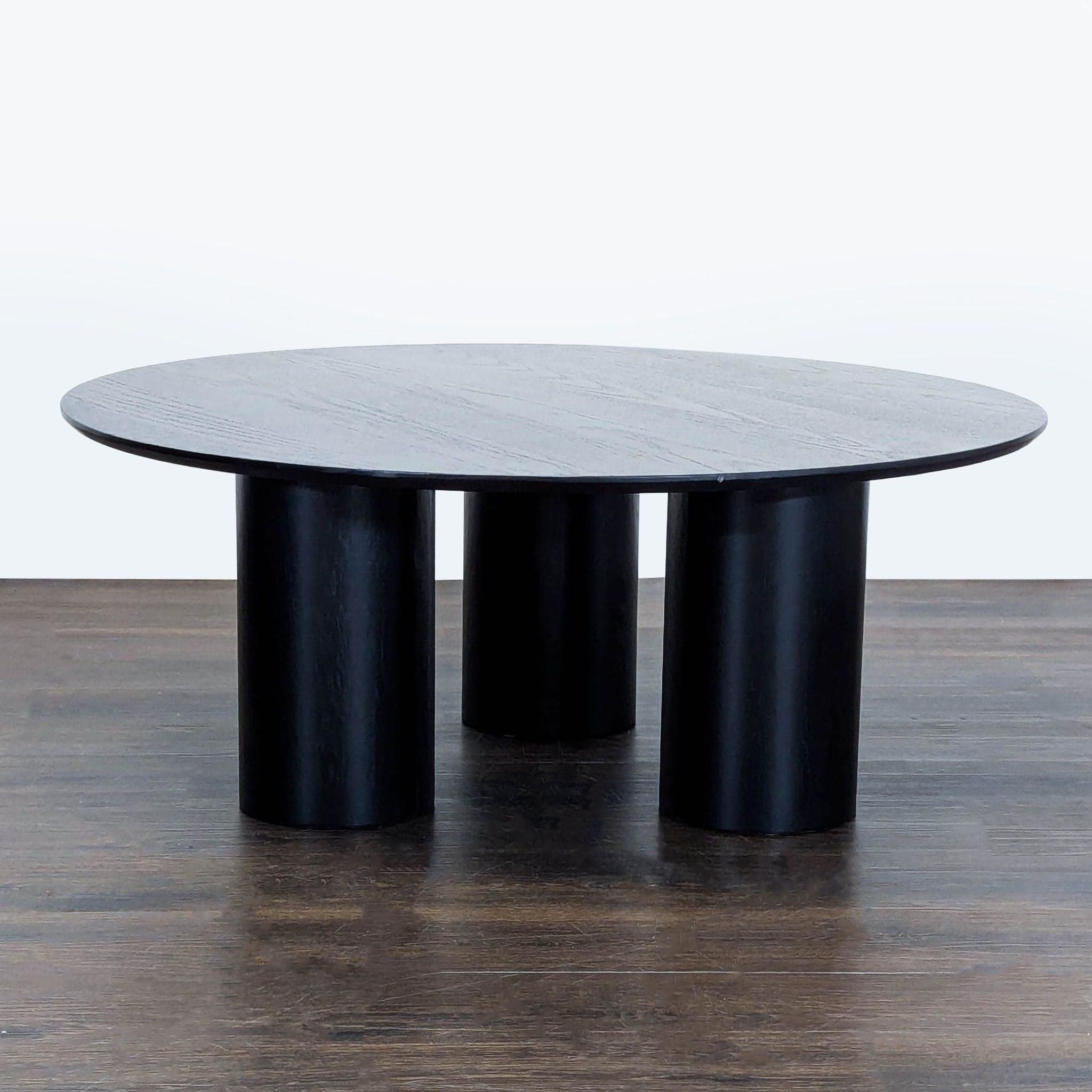 Ivy Bronx Drum With 3 Legs Pedestal Round Coffee Table - Image 1