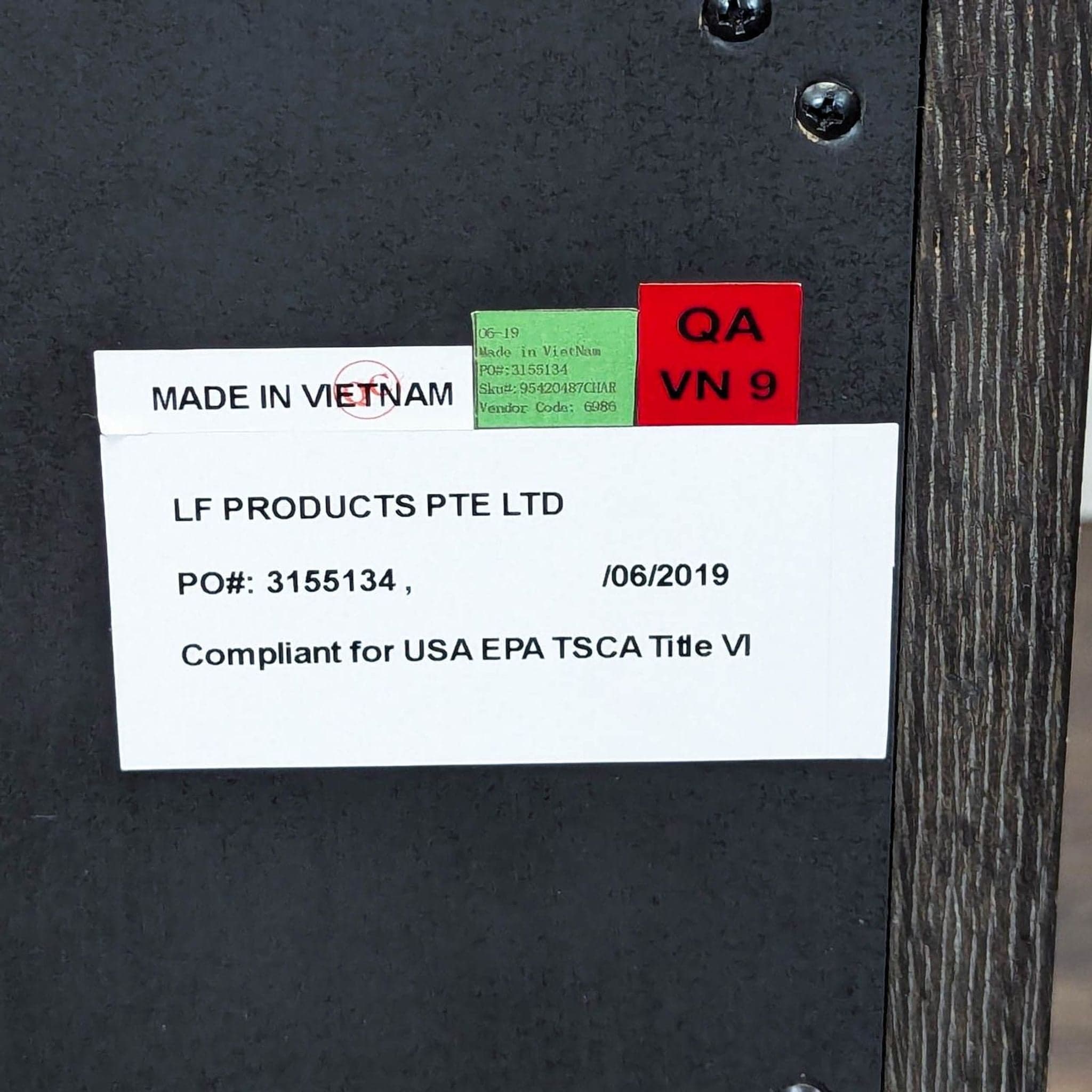 Restoration Hardware Large Two Drawer Nightstand with Chevron Pattern - Thumbnail 8