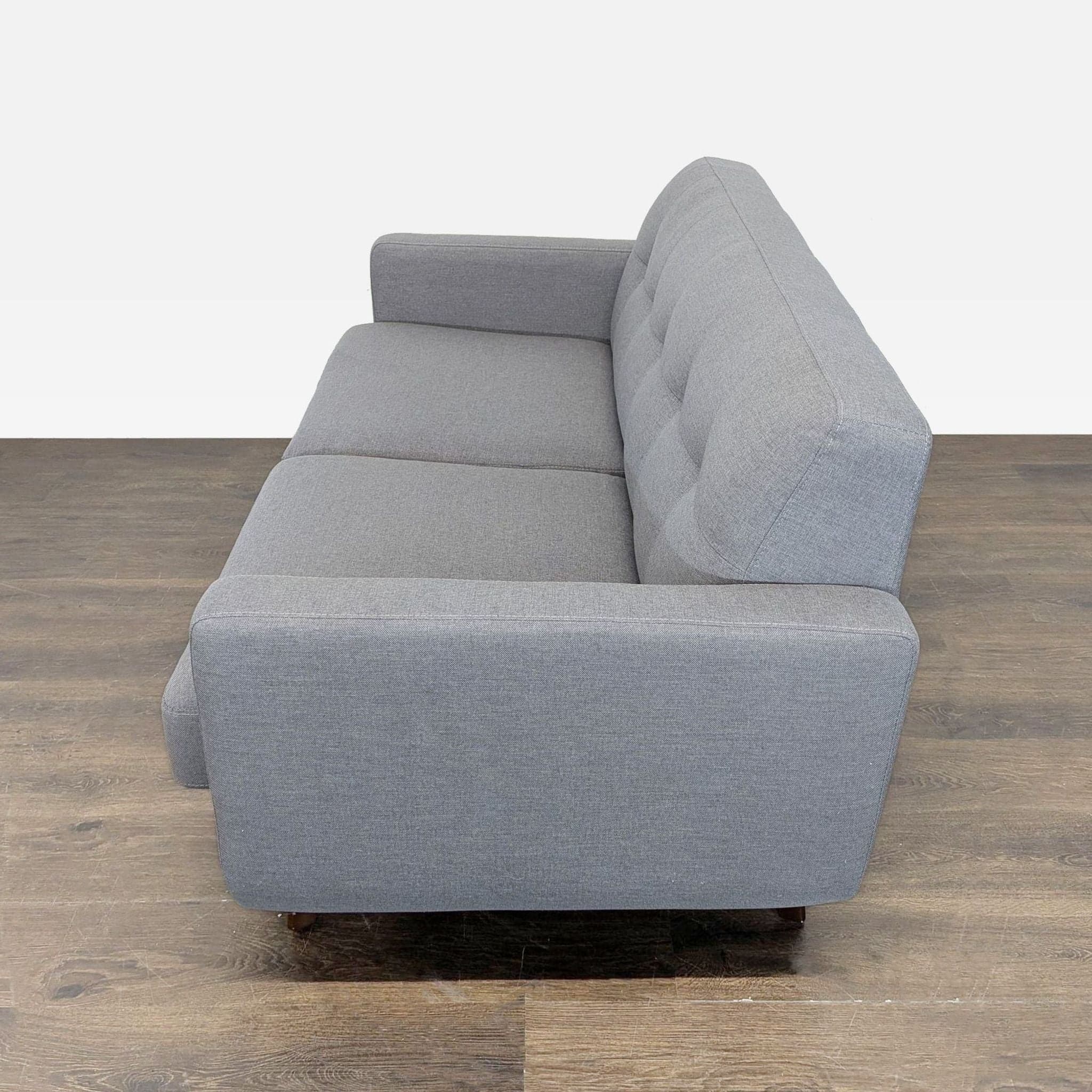 Living Spaces Allie Modern Gray Loveseat – Stylish and Comfortable Seating - Thumbnail 4