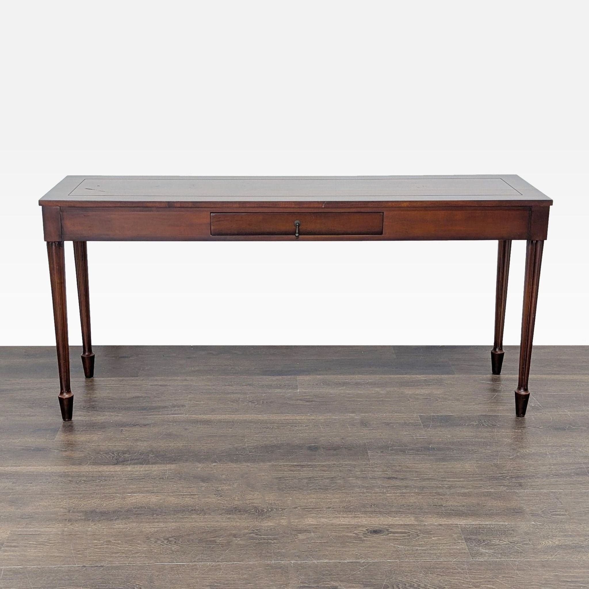 One Drawer Wood Console Table - Image 1