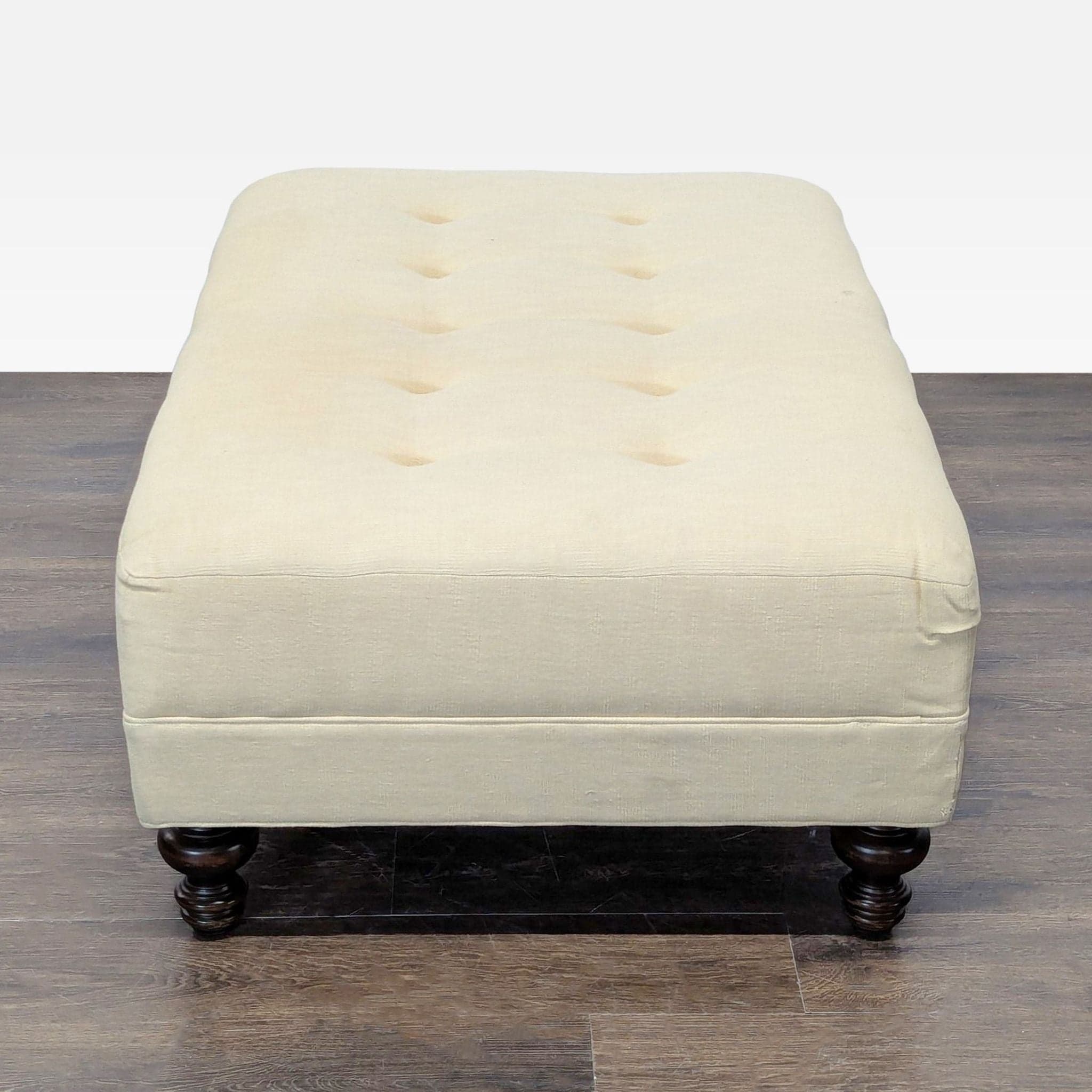Pottery Barn Mitchell Gold + Bob Williams Tufted Ottoman/Coffee Table - Thumbnail 3
