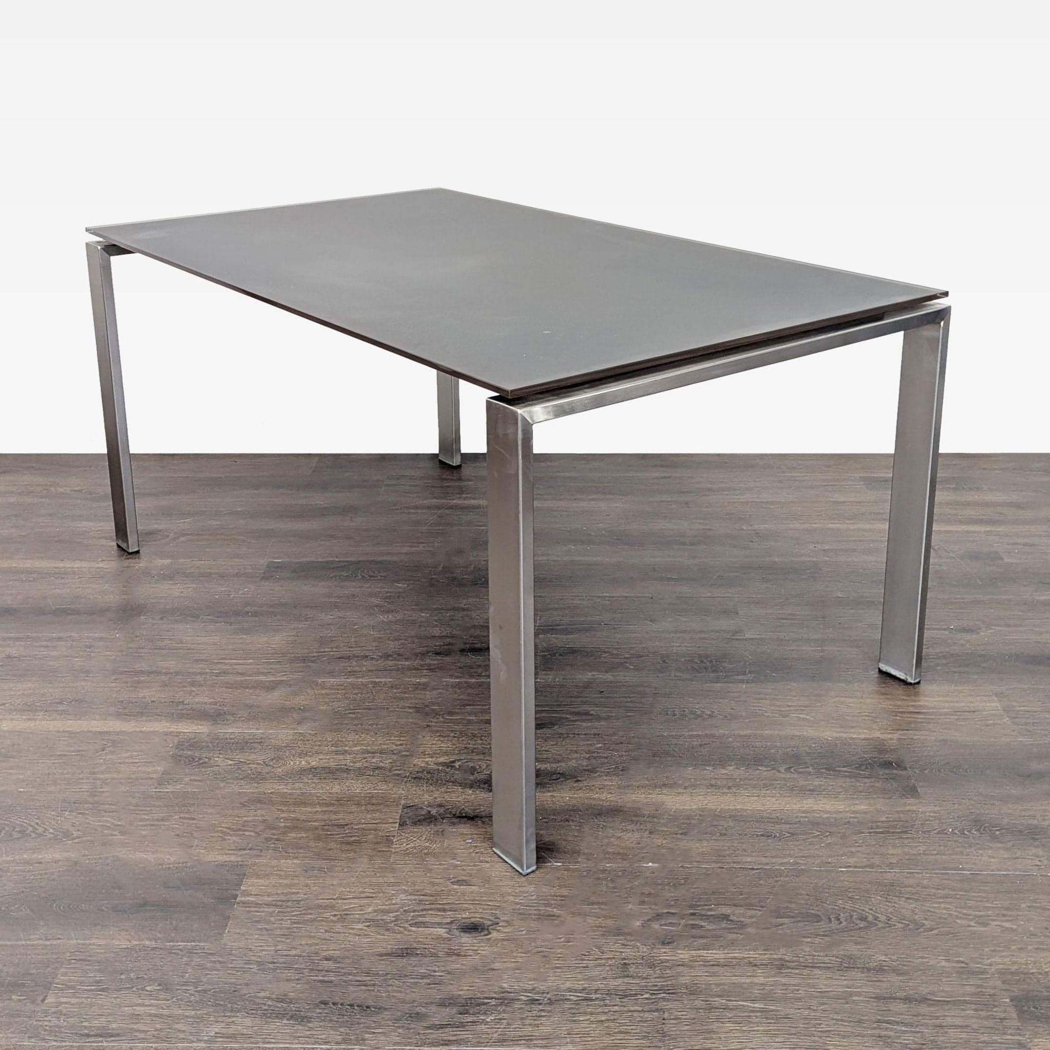 Room & Board Rand Modern Metal and Glass Table – Sleek Rectangular Design - Thumbnail 9