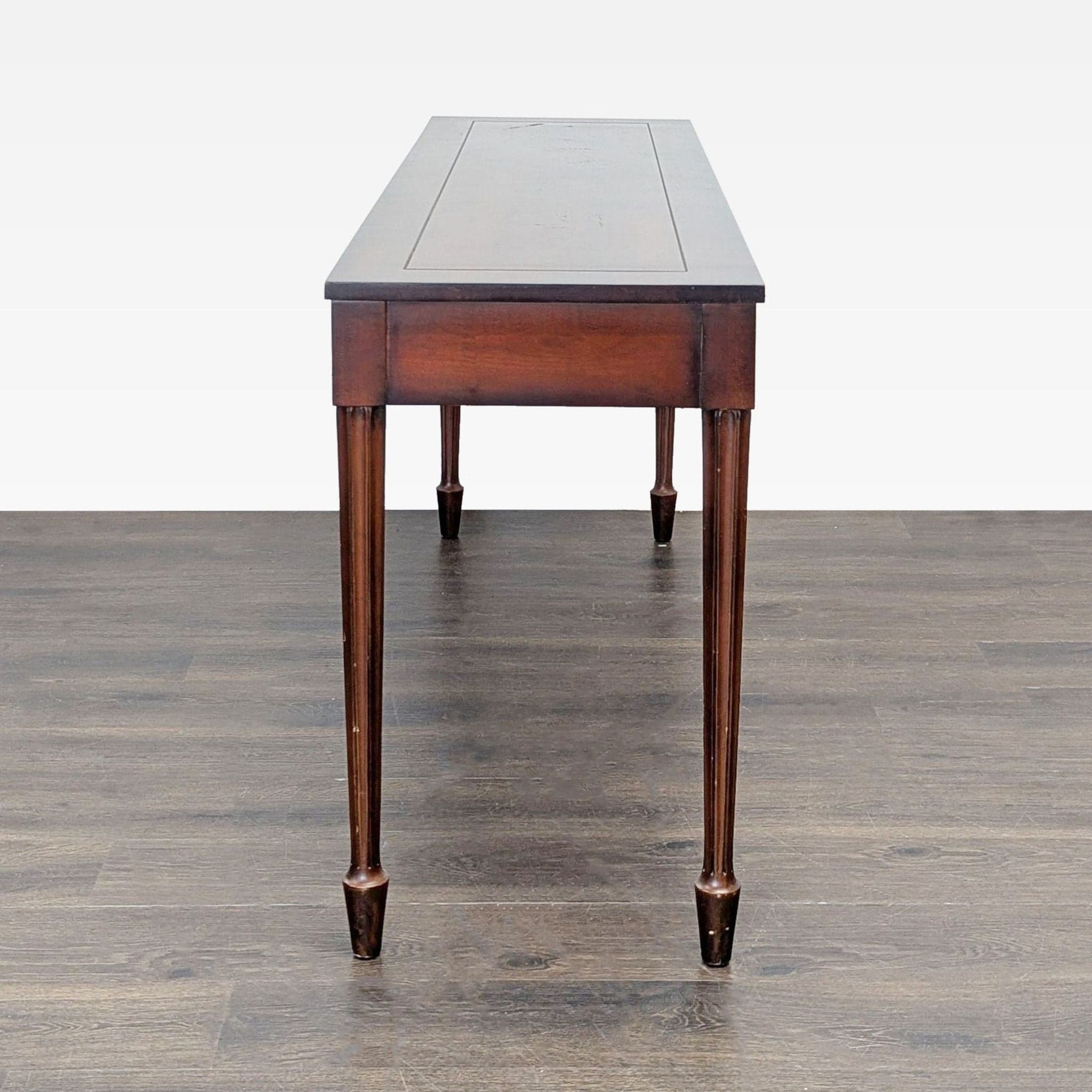 One Drawer Wood Console Table - Thumbnail 4