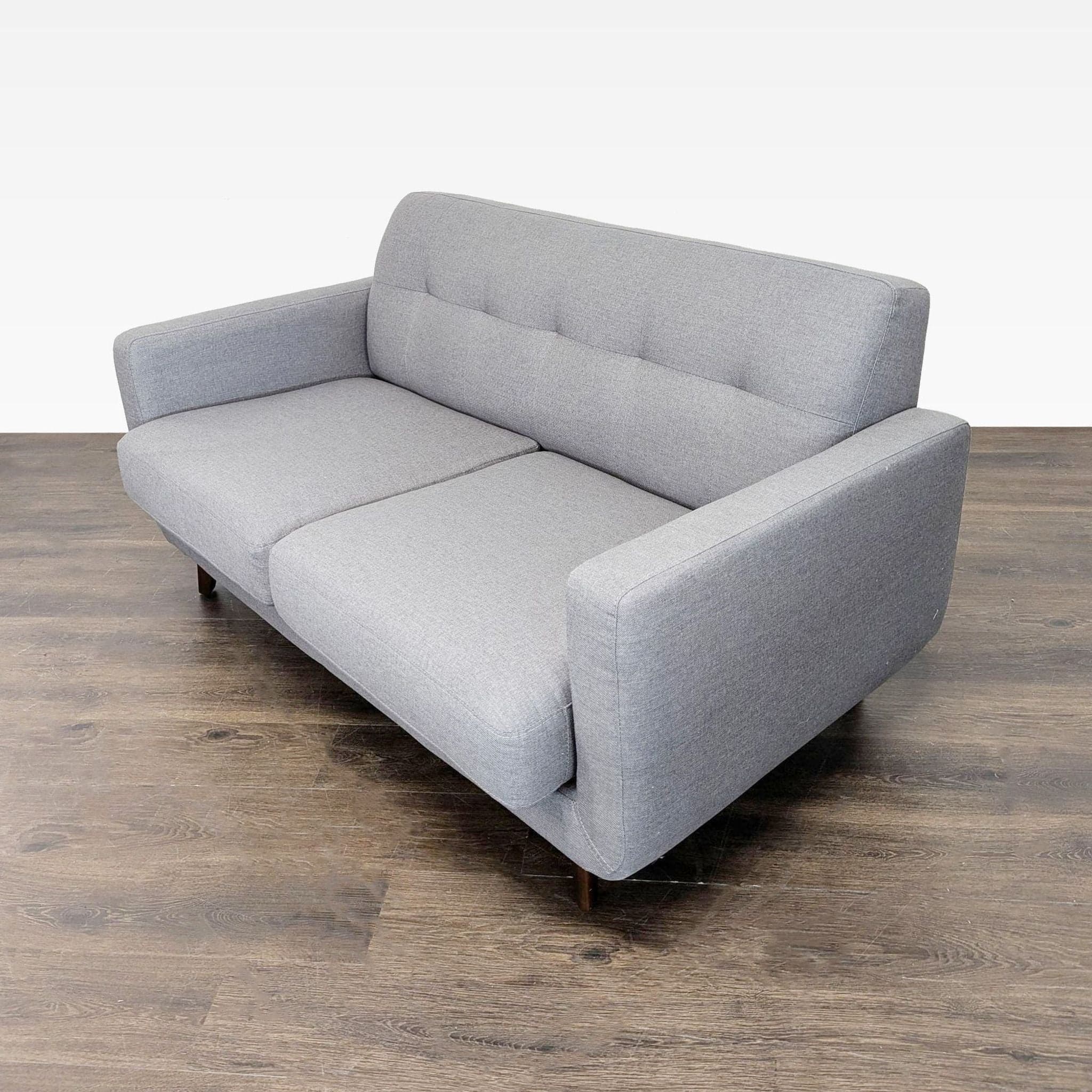 Living Spaces Allie Modern Gray Loveseat – Stylish and Comfortable Seating - Thumbnail 3