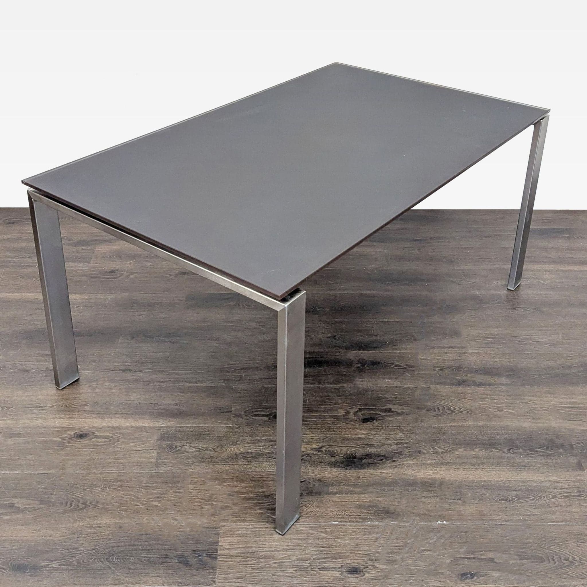Room & Board Rand Modern Metal and Glass Table – Sleek Rectangular Design - Thumbnail 2