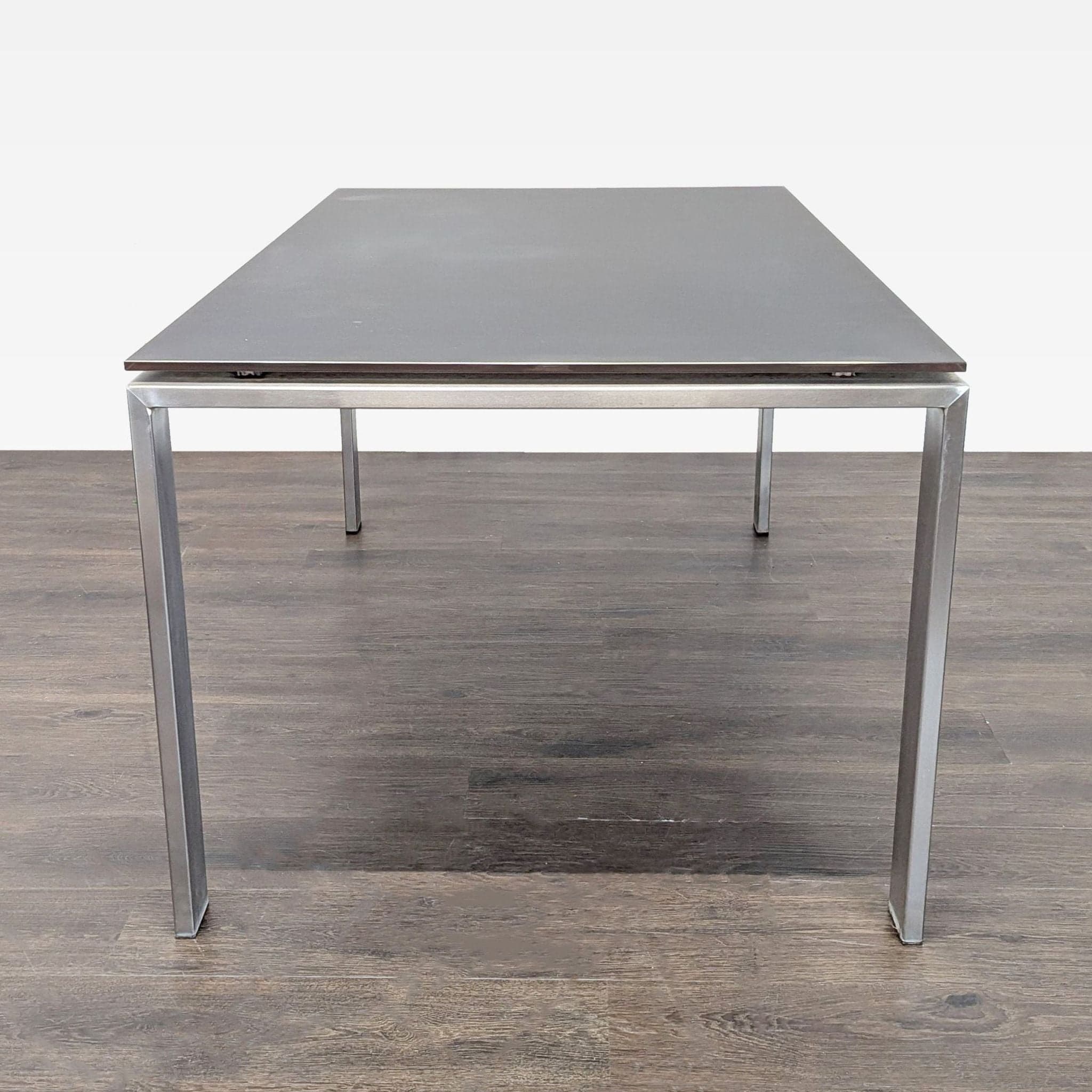 Room & Board Rand Modern Metal and Glass Table – Sleek Rectangular Design - Thumbnail 3