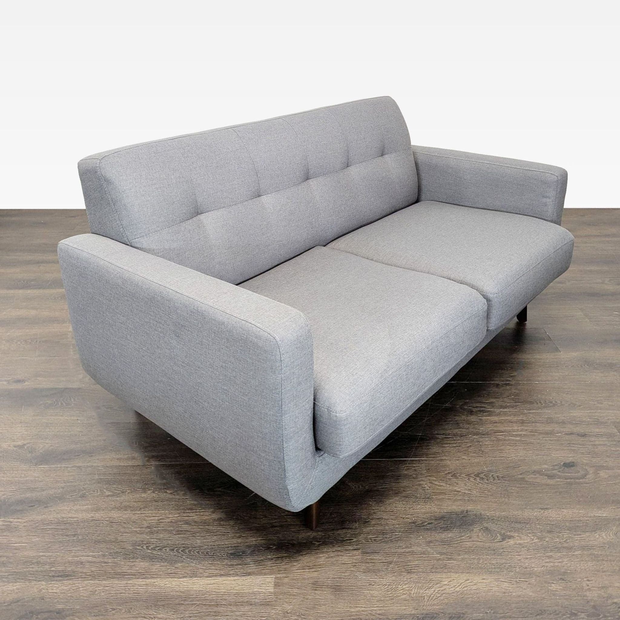Living Spaces Allie Modern Gray Loveseat – Stylish and Comfortable Seating - Thumbnail 2