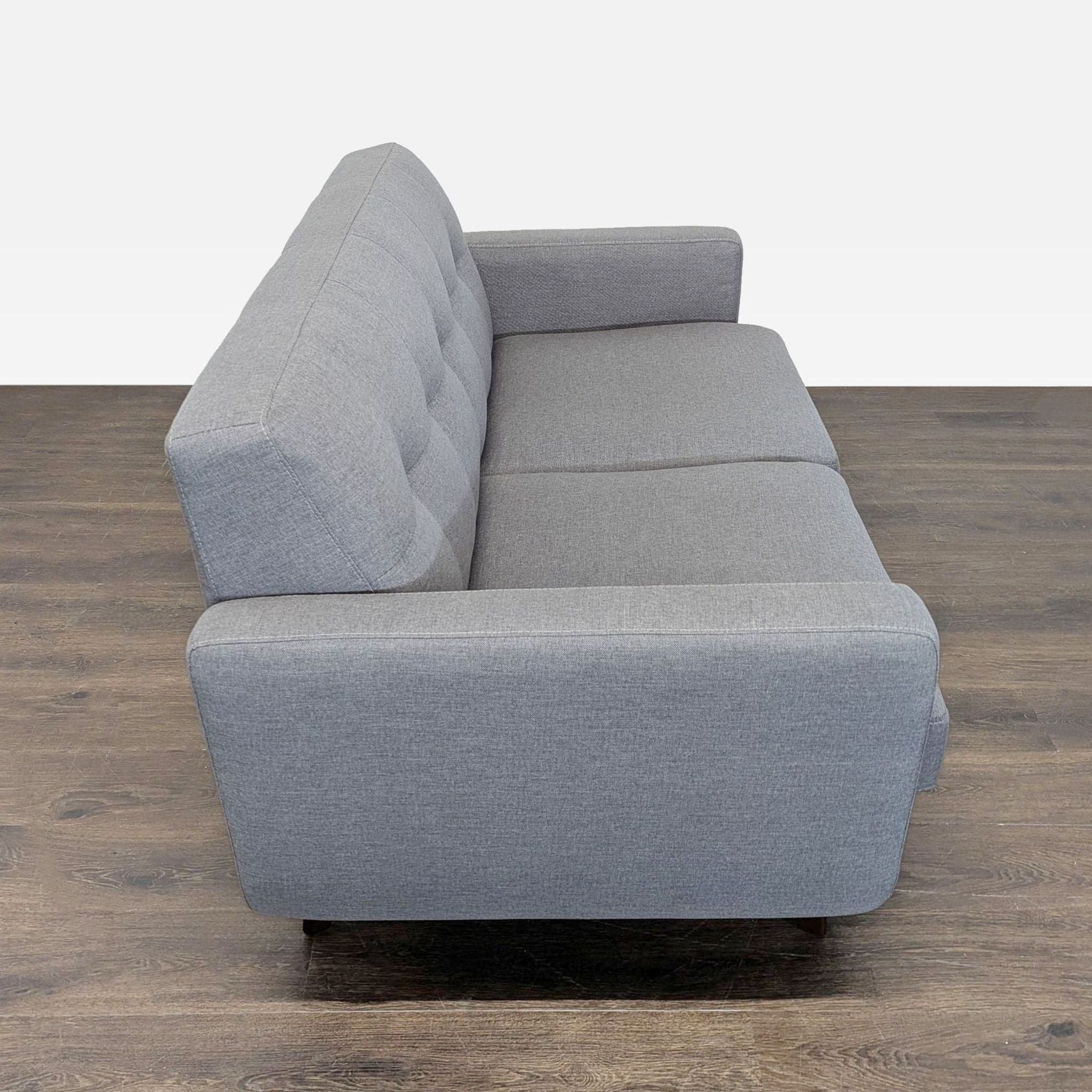 Living Spaces Allie Modern Gray Loveseat – Stylish and Comfortable Seating - Thumbnail 5