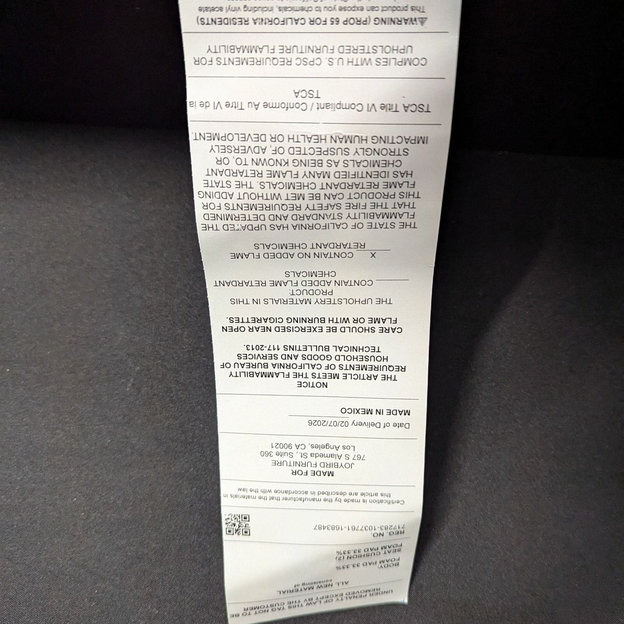 Joybird Furniture Hughes 3-Seat Sofa with Ottoman and Built-In Storage - Thumbnail 4