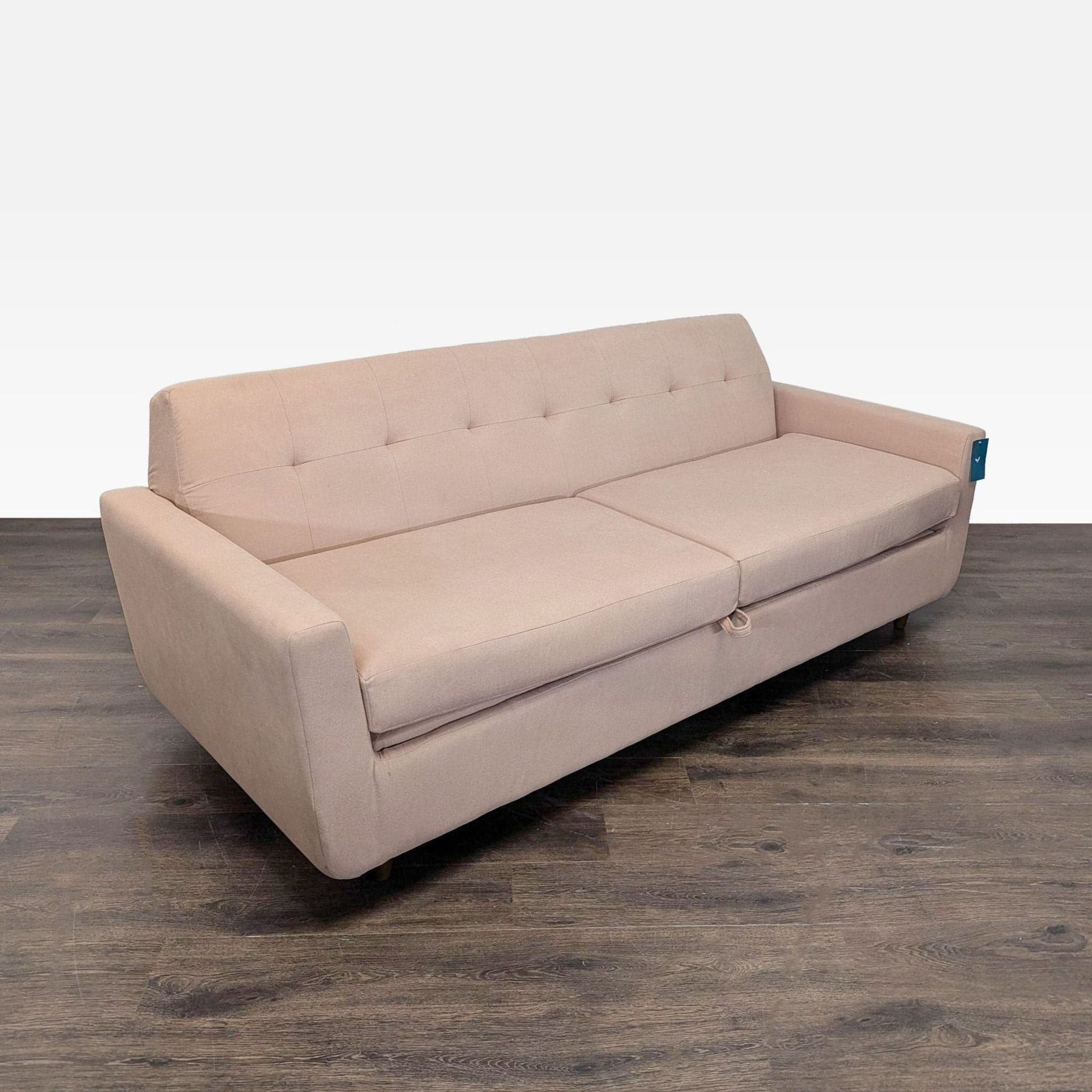 Joybird Furniture Hughes 3-Seat Sofa with Ottoman and Built-In Storage - Thumbnail 7