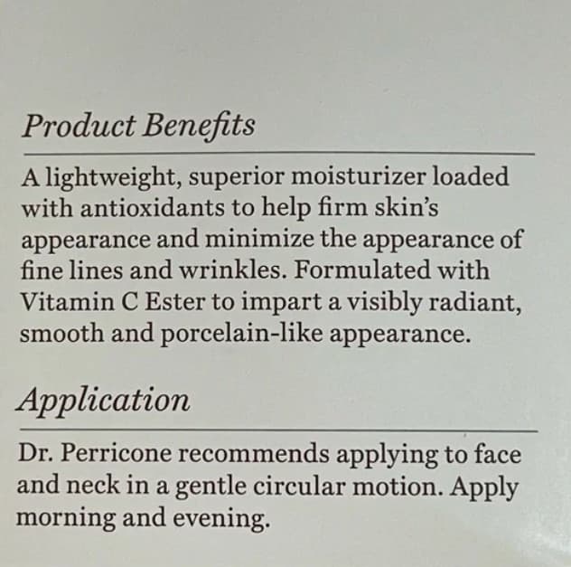 Perricone MD Face Finishing Moisturizer 2 fl oz NEW - Image 1