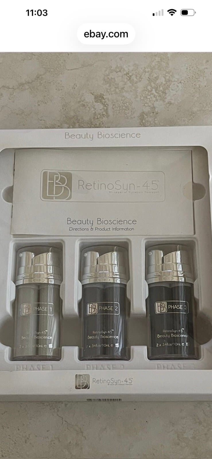 Beauty Bioscience RetinoSyn-45 NIB plus Cellular Renewal Treatment 4 oz - Image 1