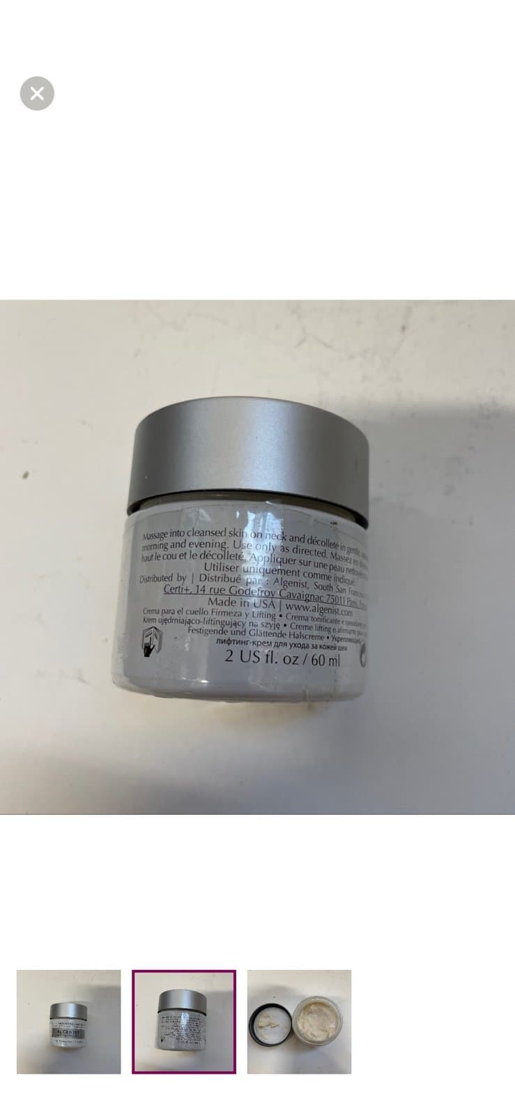 Algenist Firming & Lifting Neck Cream 2 oz BRAND NEW! SEALED - Thumbnail 3