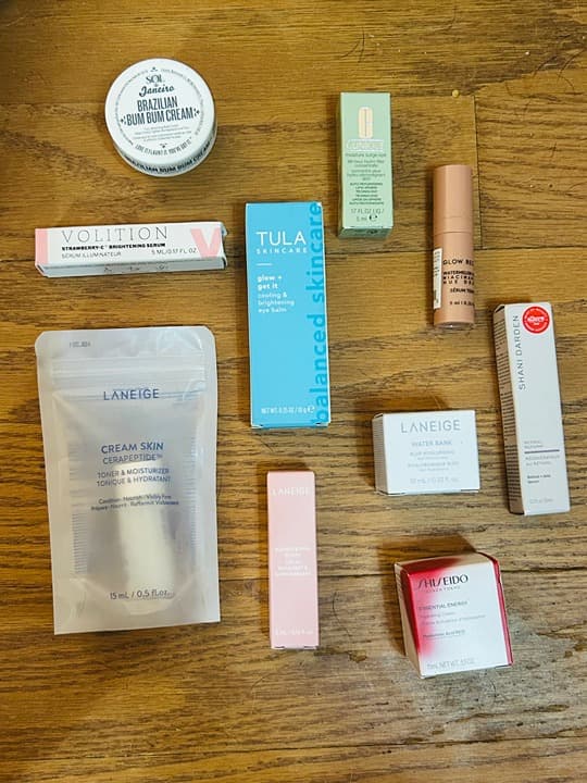 10 pc skincare Laneige, Shiseido, Clinique, Shani Darden, Sol De Janeiro, Tula - Image 1