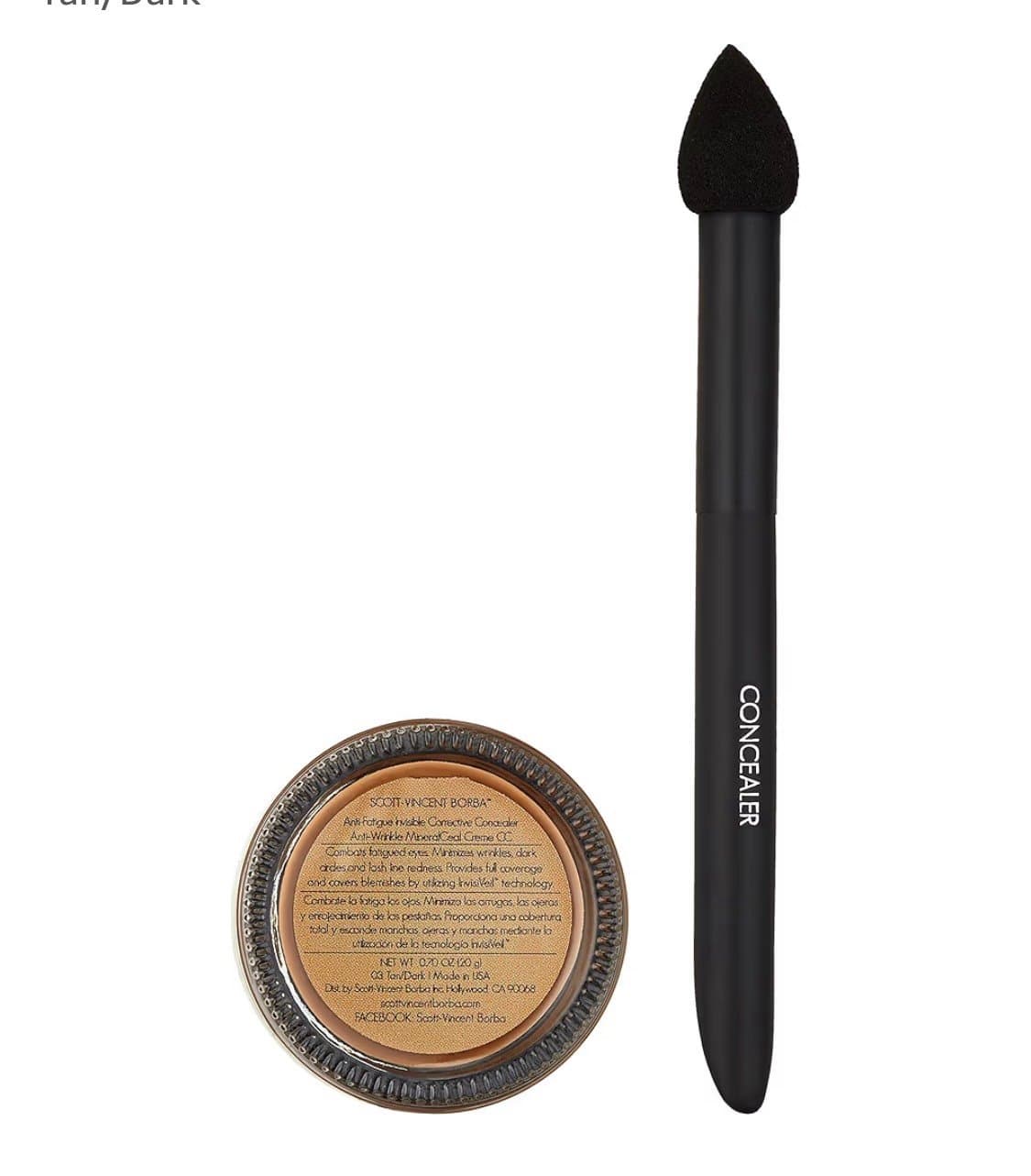 Anti-Fatigue Invisible Concealer w Tear-Drop Blending Tool Fair Light NIB - Thumbnail 3