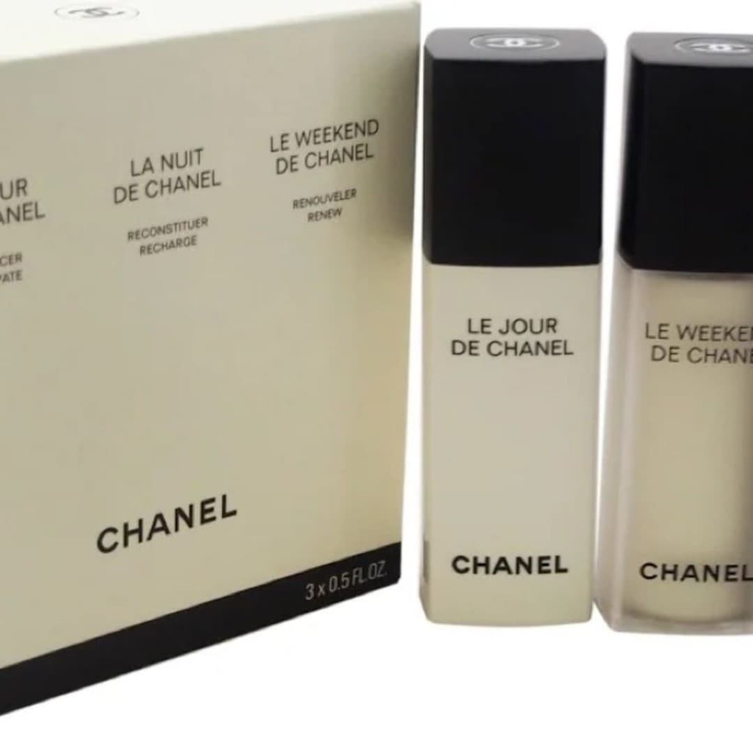 Chanel Le Jour / La Nuit / Le Weekend 3-Piece Skincare Set - New in Box NIB - Thumbnail 2
