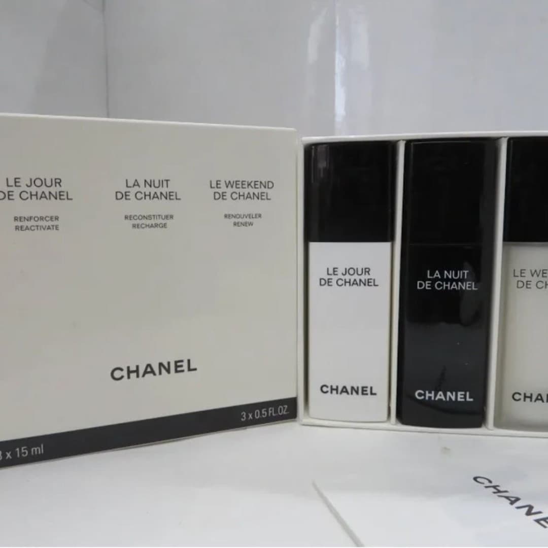 Chanel Le Jour / La Nuit / Le Weekend 3-Piece Skincare Set - New in Box NIB - Image 1