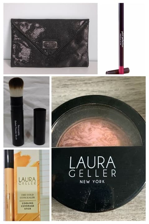 Laura Geller Bundle - Blush, Brush, Bag, Concealer, Lip Liner ALL NEW - Image 1