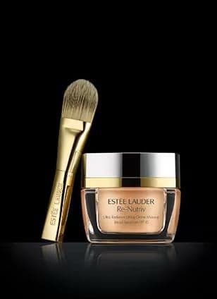 Estée Lauder Re-Nutriv Ultra Radiance Lifting Creme Makeup NIB in 3C2 Pebble - Thumbnail 2