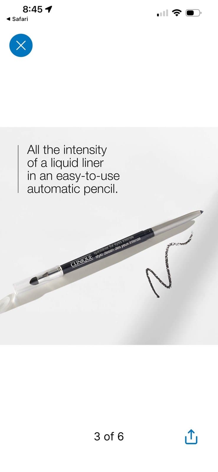 Clinique Quickliner for Eyes Intense - 09 Intense Ebony - NIB - Thumbnail 3