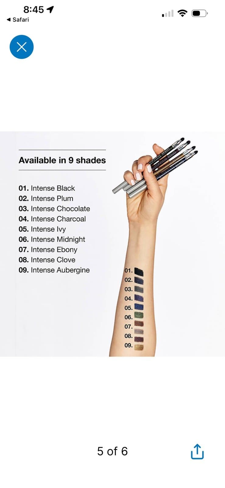 Clinique Quickliner for Eyes Intense - 09 Intense Ebony - NIB - Thumbnail 4