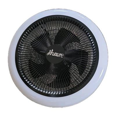 18'' Modern Low Profile Ceiling Fan with Lights Remote LED 3 Colors Bladeless - Thumbnail 2