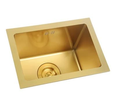 Gold Bar Prep Sink Mini Trumpet Kitchen Essential 15 x10 Inch Rectangular - Image 1