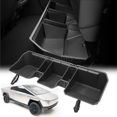 Underseat Storage Bin Fits For Tesla Cybertruck 2024+ Rear Seat Back Tool Box - Image 1