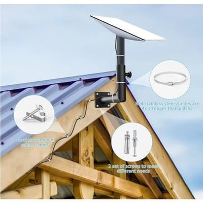 Heavy-Duty Starlink Roof Mount Kit Adjustable Satellite Mount Bracket - Thumbnail 5