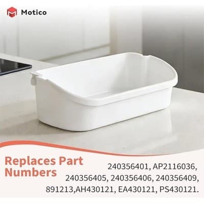 Door Bin Compatible with Frigidaire Refrigerator 240356401 ( 2 PCs ) - Thumbnail 4