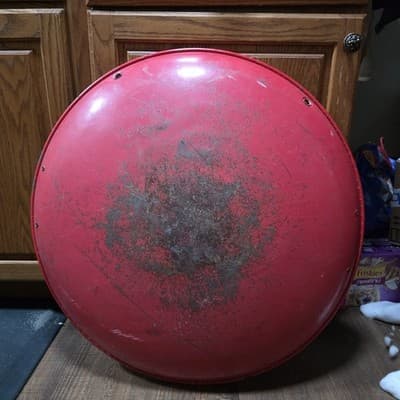 Vintage Blazon Sno-Flyer Steel Snow Sled Disc Litho Child Dog 1940s-1950s USA - Thumbnail 8