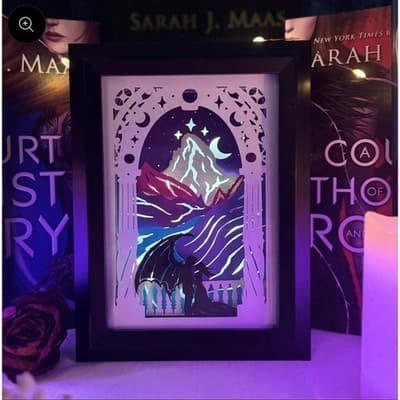 City of Starlight Book Nook | Fantasy Light Box | 3D Shadow Box | ACOTAR - Thumbnail 8