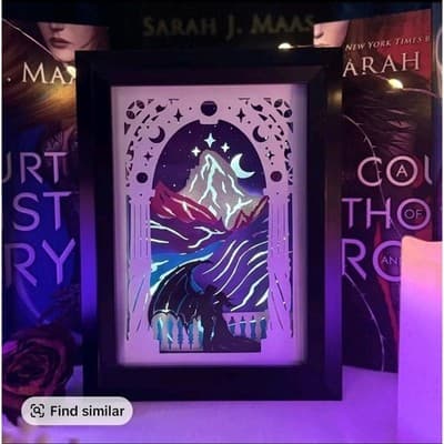 City of Starlight Book Nook | Fantasy Light Box | 3D Shadow Box | ACOTAR - Thumbnail 2