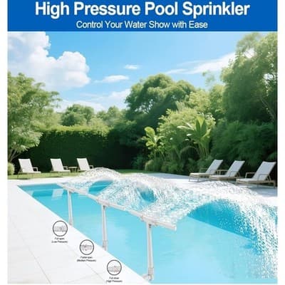 Waterfall Pool Fountain for Above and Inground Pools 2-in-1 Adjustable #PG078 - Thumbnail 5