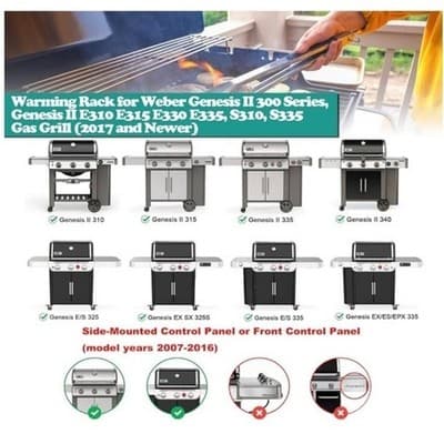 66044 Grill Warming Rack for Weber Genesis II & XL II 300 E/S-310 315 330 335 - Thumbnail 5